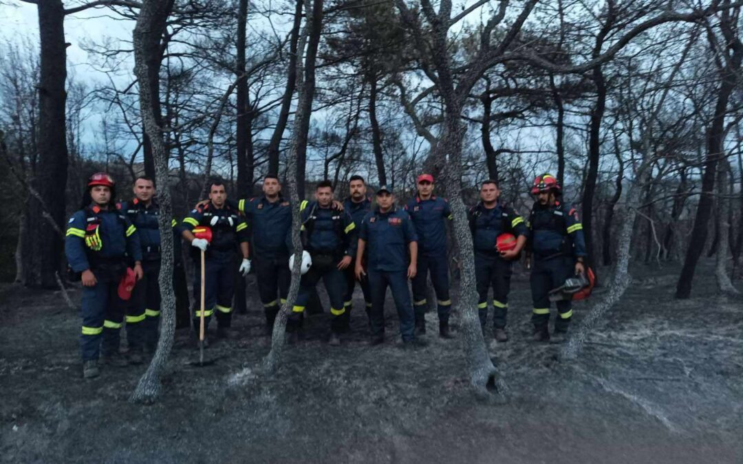 Αμαριώτες πυροσβέστες επιχείρησαν εθελοντικά στις πληγείσες περιοχές της Θεσσαλίας και τα πύρινα μέτωπα της χώρας